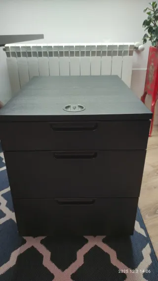 Cajonera Galant Negra/Marrón