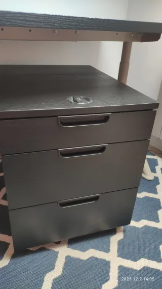 Cajonera Galant Negra/Marrón