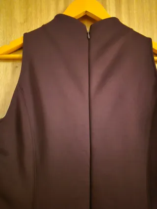 Vestido Massimo Dutti bordeux