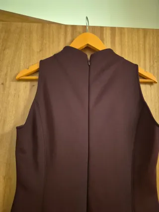 Vestido Massimo Dutti bordeux