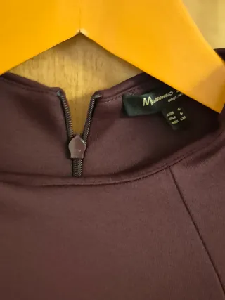 Vestido Massimo Dutti bordeux