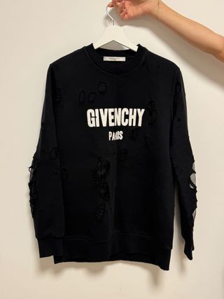 Sudadera Givenchy Paris Destroyed talla XS
