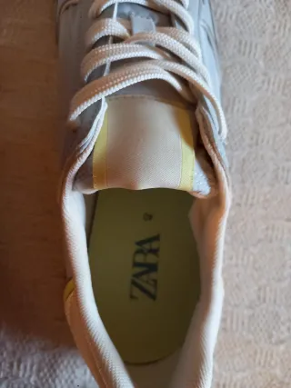 Zapatillas Zara Talla 40 Azul y Rosa