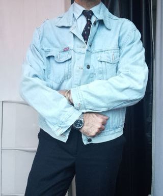 Giacca Jeans Vintage Uomo Carrera Italy M