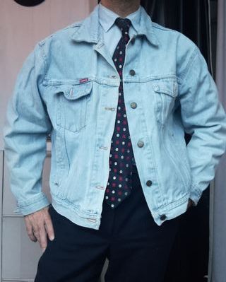 Giacca Jeans Vintage Uomo Carrera Italy M