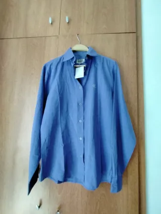 Blusa Calvin Klein Talla L Azul Casi Sin Uso