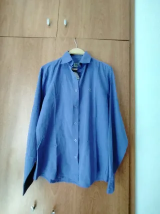 Blusa Calvin Klein Talla L Azul Casi Sin Uso