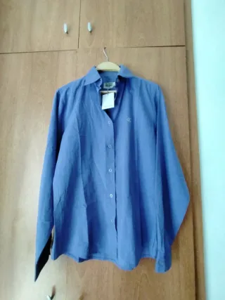 Blusa Calvin Klein Talla L Azul Casi Sin Uso