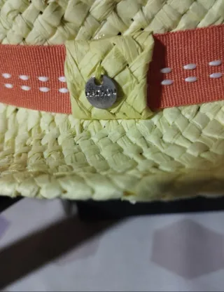 Cappello uomo paglia arancione giallo