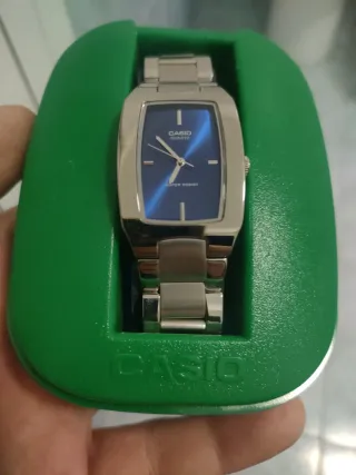 Orologio Casio Quadrante Blu Argento