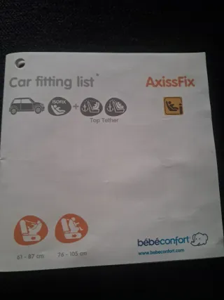 Silla coche AxissFix