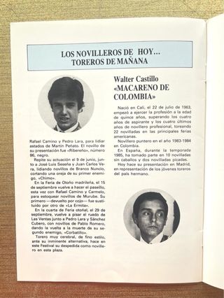 PROGRAMA DEL FESTIVAL POR EL NEVADO DEL RUIZ.