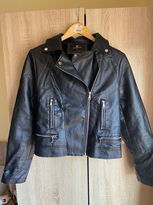 Cazadora Biker JUMP&FISH Negra Talla M