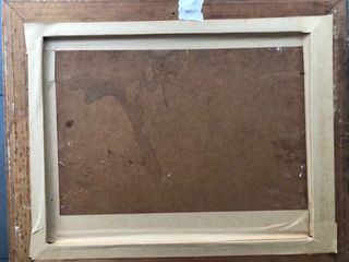 Cuadro óleo paisaje invierno