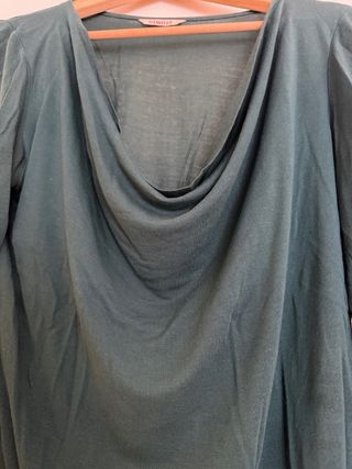 Camateu Blusa Verde Manga Larga