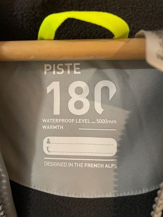 Chaqueta de esquí Wedze gris y negra