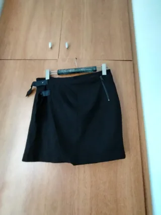 Falda estampada azul y blanca Talla M