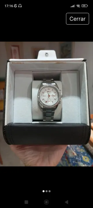 Reloj level Mujer Plata y Blanco.