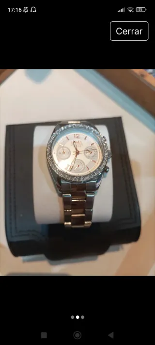 Reloj level Mujer Plata y Blanco.
