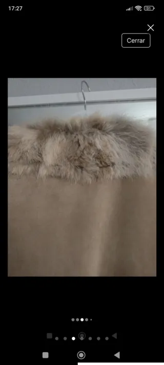 Chaquetón NAF NAF Beige con Pelo