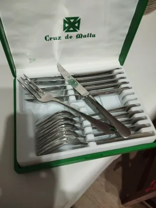 Set di posate per pesce elegante di Cruz de Malta