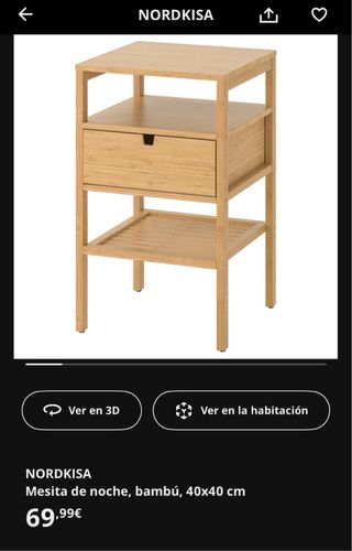 GANGA!! COPPIA Comodini in Bambù IKEA