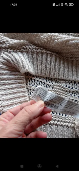 Jersey beige mangas murciélago talla única