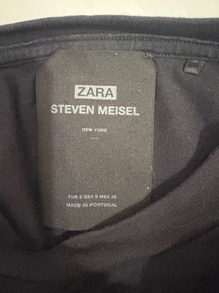Camiseta Steven Meisel Zara Negra