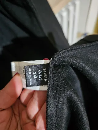 Cappotto Shein Nero Taglia 3XL