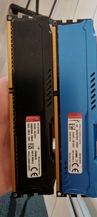 Tarjetas RAM HyperX DDR3 4GB y 8GB