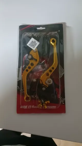 Manetas doradas para moto