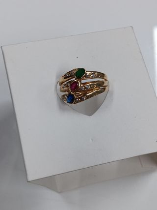 Anillo Oro 18K Multicolor