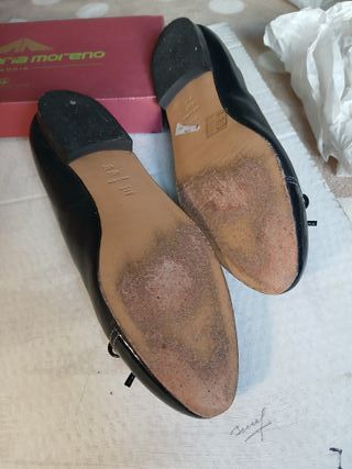 Punta acharolada y con lazo, modelo Audrey