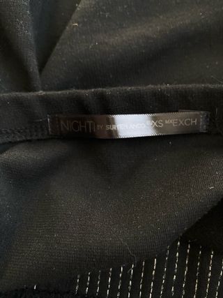 Falda Mini Lentejuelas Negra y Dorada