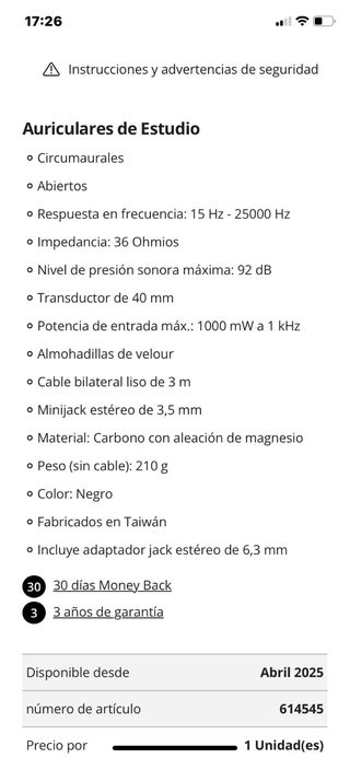 Audio-Technica ATH-R30x Auriculares