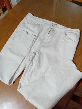 Pantalón blanco mujer