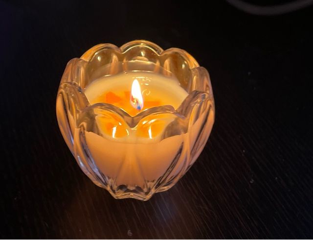 Vela Cera Soja Natural Candellis con  Cítricos