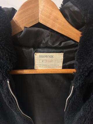 Chaqueta pelo Brownie negra Talla S