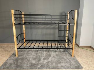 Litera 90x190cm Metal y Madera