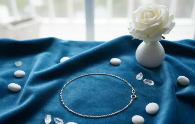 Pulsera Plata tipo Cordón