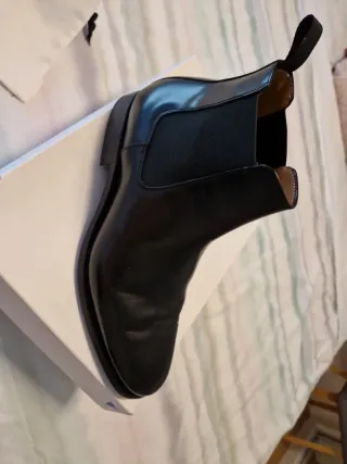 Botines Sandro Negros Piel