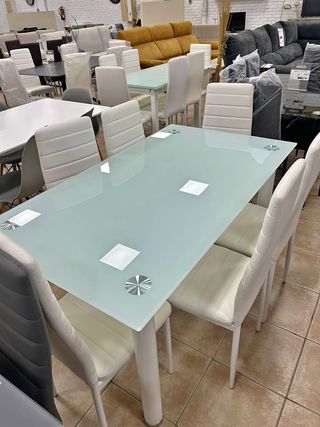 CONJUNTO COMEDOR CON 6 SILLAS - ENVIO A DOMICILIO