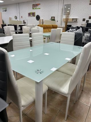 CONJUNTO COMEDOR CON 6 SILLAS - ENVIO A DOMICILIO