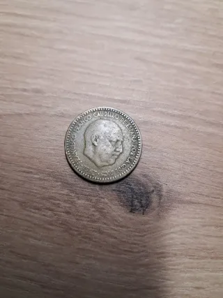 Moneda 1 pts Franco 1963
