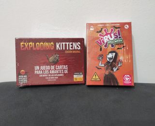 Lote: Exploding Kittens y Virus Halloween (NUEVOS)