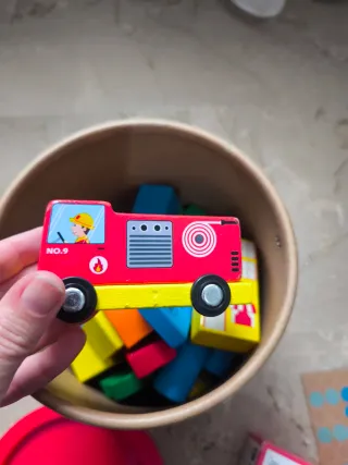 Playtive Construcción Ciudad Bloques Madera