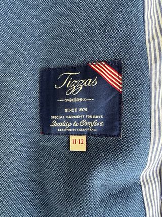 Chaqueta niño Tizzas Talla 11/12 Azul