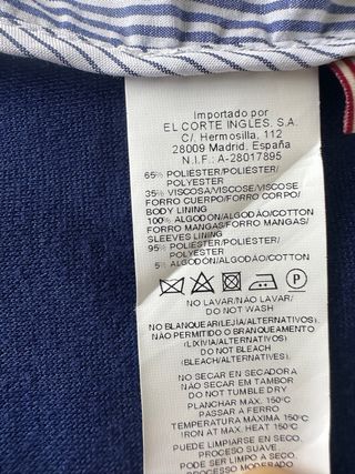 Chaqueta niño Tizzas Talla 11/12 Azul