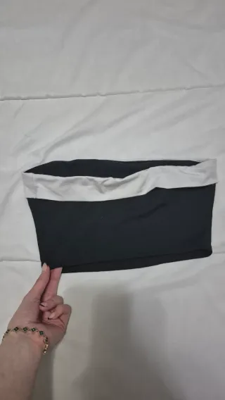 Top mujer negro y blanco