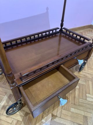 Carro camarera madera y metal